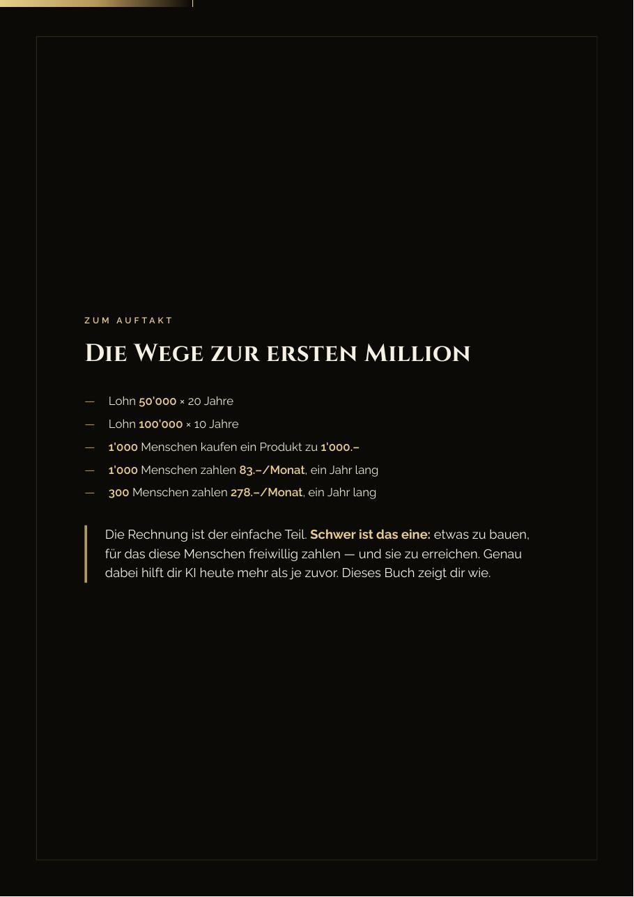 Vorschau Seite 1 aus dem eBook ‚Selbständig mit KI‘