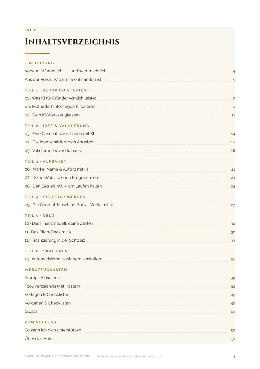 Vorschau Seite 2 aus dem eBook ‚Selbständig mit KI‘