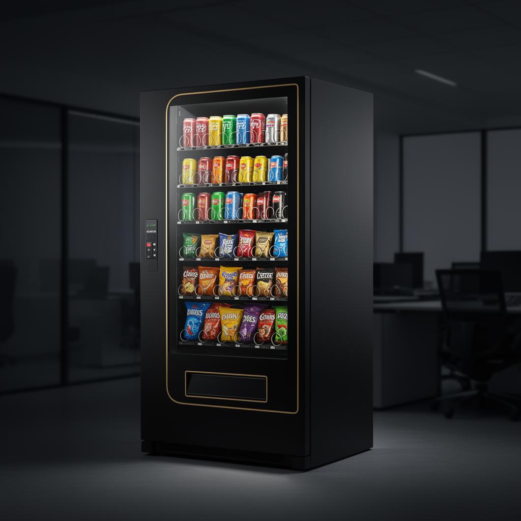 Moderner Getränke- und Snackautomat von Emira im Büroumfeld